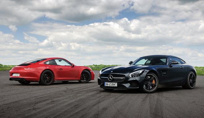 بالفيديو بورش 911 GTS ضد مرسيدس AMG GT S